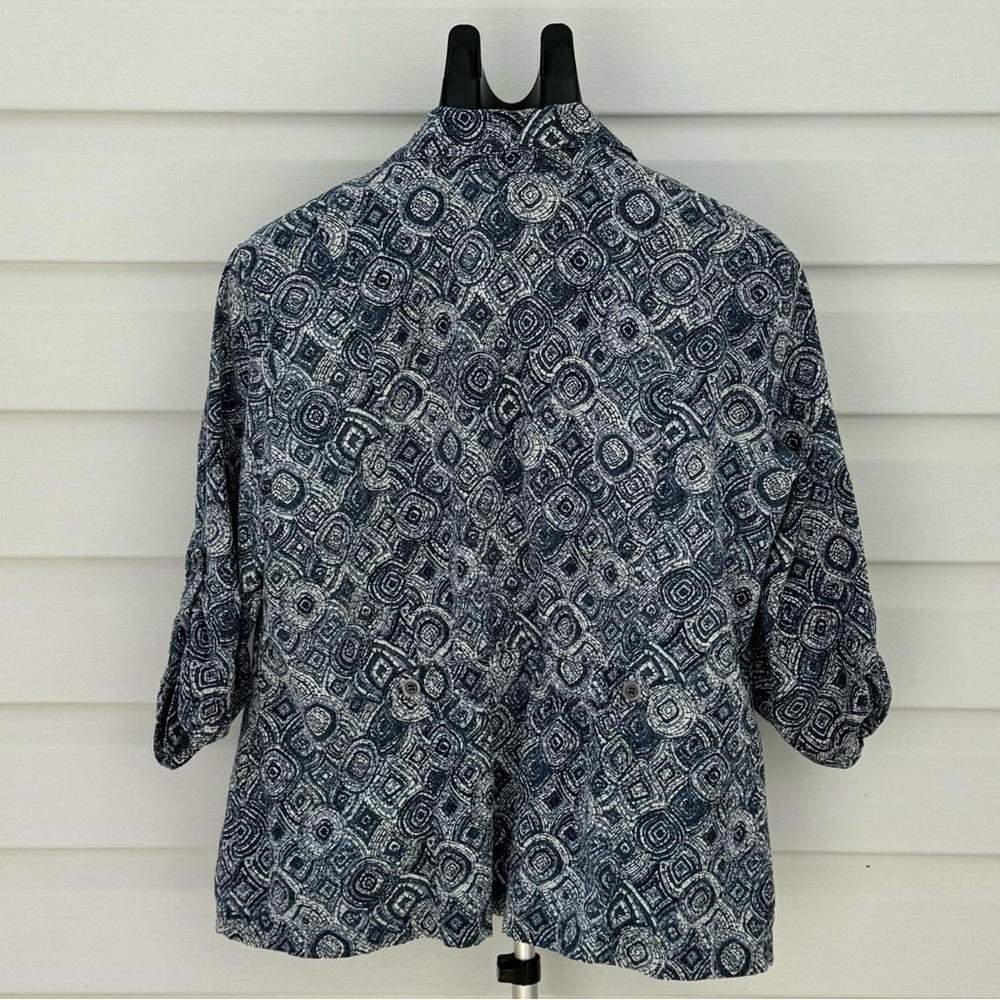 Christopher & Banks Roll Sleeve Top - Picture 3 of 16